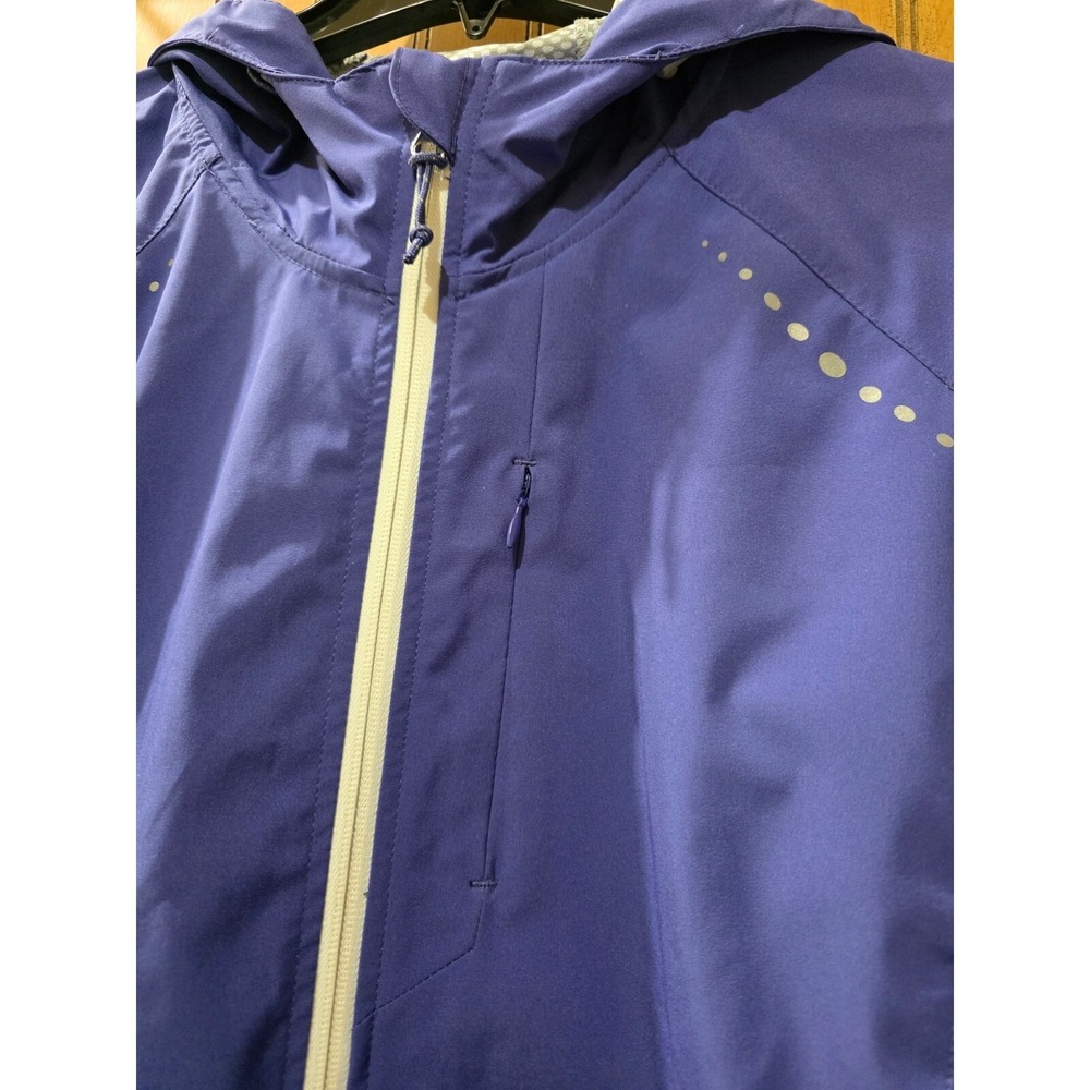 Free Country Lightweight Rain‎ Jacket Hooded Full Zip Activewear Purple  XL - Picture 5 of 8